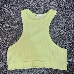 green zara top